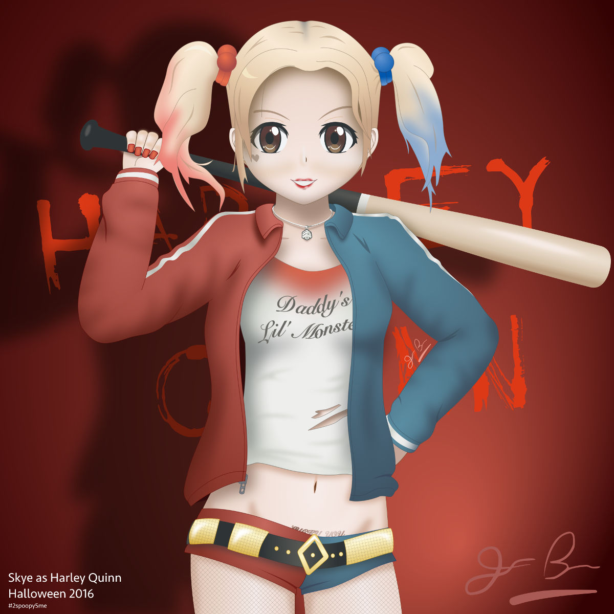 Halloween 2016: Skye as Harley Quinn