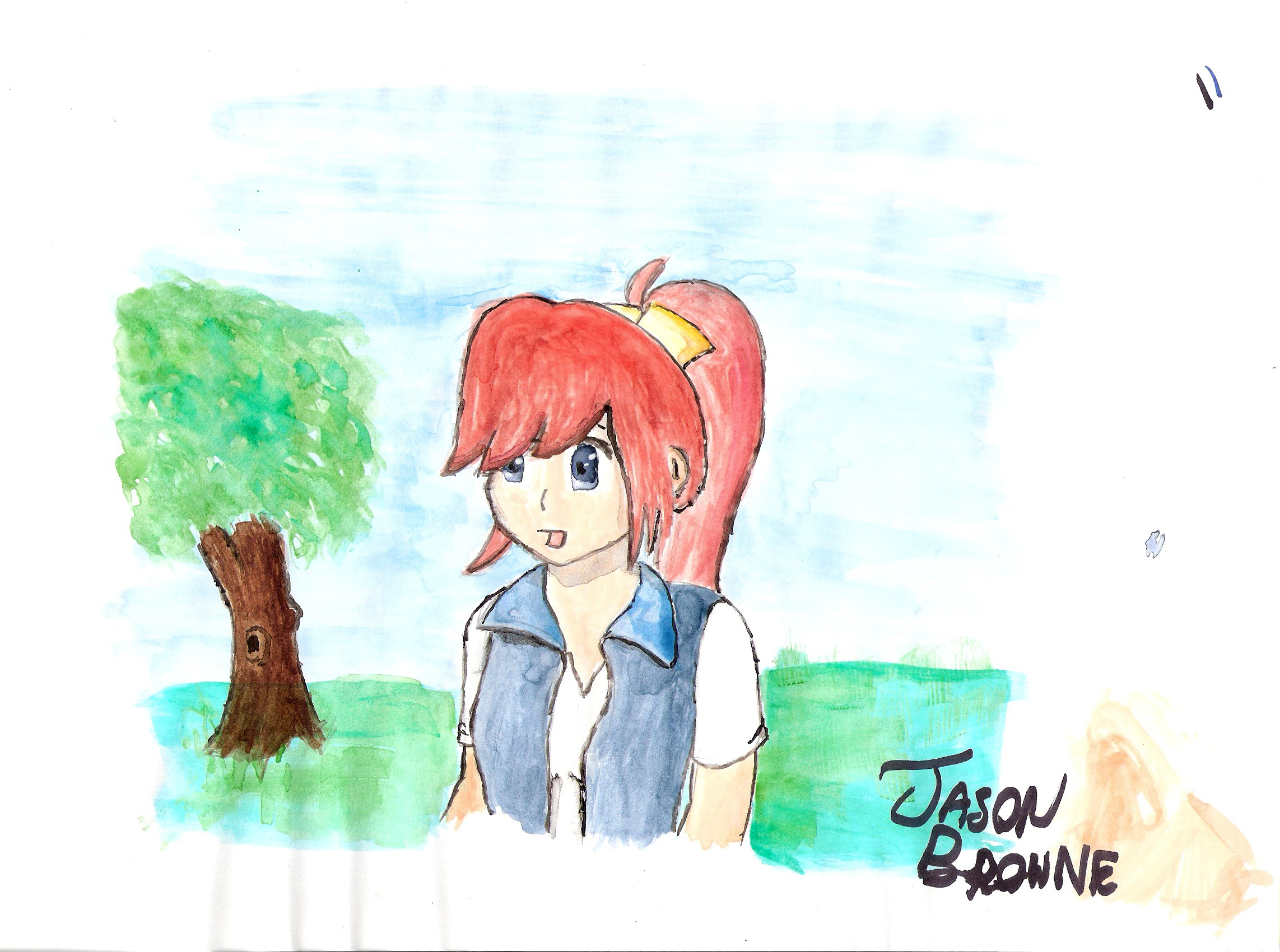 Red-haired girl