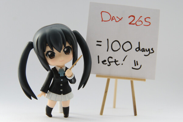 265: 100 days to go!