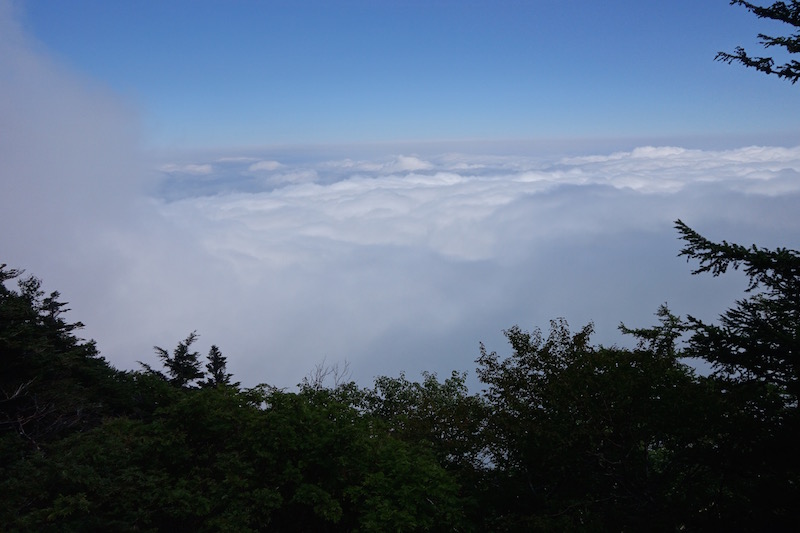 A view over the clouds